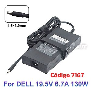 Fonte Notebook Dell 19,5V 6.7A 130W 4.5x3.0mm