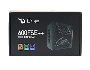 Fonte real duex 600W 600FSE full modular 80 plus bronze