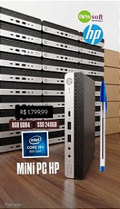 Mini pc HP Core i5 8th 8gb de memoria ssd 256gb - semi novo