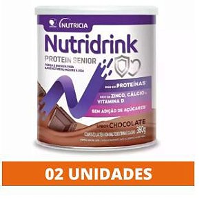 Nutridrink Protein SENIOR Pó Chocolate 380g / cx/12 uni