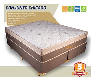 Cama Box Chicago Molas Ensacadas Espuma selada D33