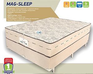 Cama Box Magnético - Imãs - Pastilhas Infravermelho - Sistema Massageador – 72cm de altura