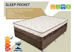 Cama Box Sleep Pocket Molas Ensacadas Individualmente Confort