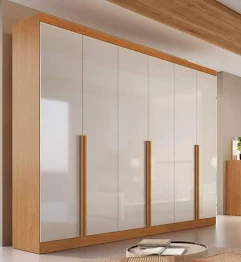 Guarda Roupa Casal 6 Portas em MDF Alvorada Bianchi