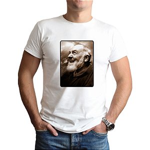 Camiseta Padre Pio Religiosa Católica Camisa