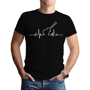 Camiseta Violao Batimentos Cardiacos