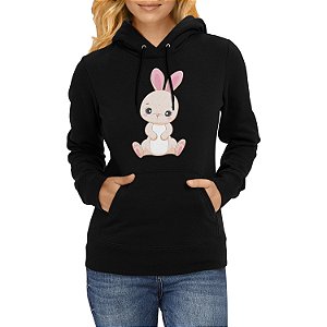 Moletom Feminino Coelho Fofo Blusa de Frio