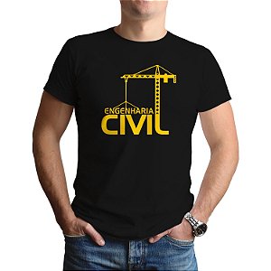 Camiseta Engenharia Civil Engenheiro Profissão Faculdade Curso - Renzo -  Moletons Masculinos e Femininos - Camisetas
