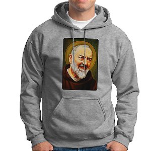 Moletom Canguru Padre Pio Religiosa Católica Cristã