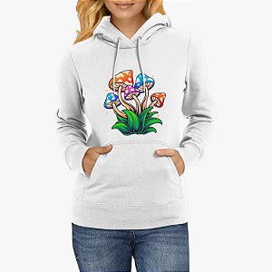 Moletom Canguru Cogumelo Blusa de Frio