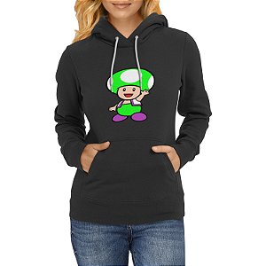 Moletom Canguru Toad Mario Blusa de Frio
