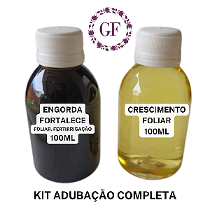 Kit Adubação completa Floração Crescimento Fertirrigação Foliar 200 ml