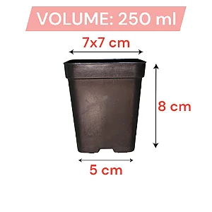 10 Vasos Pote 9 de Plástico Novo