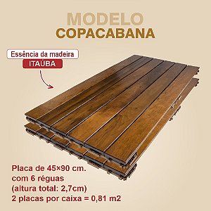 DECK DE ENCAIXE FÁCIL - COPACABANA ITAÚBA (caixa com 2 placas)