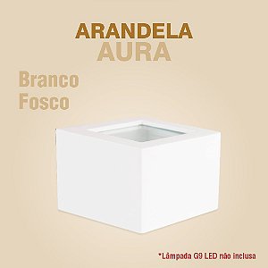 ARANDELA AURA - BRANCO FOSCO