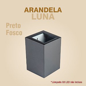 ARANDELA LUNA - PRETO FOSCO