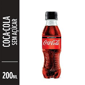 Refrigerante COCA-COLA ZERO - 200mL
