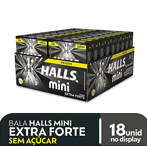 Bala HALLS MINI EXTRA FORTE - c/ 18 un