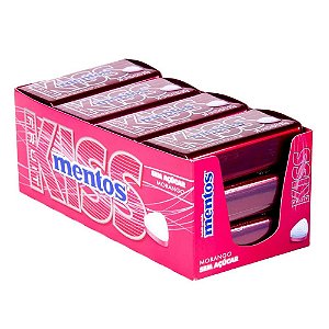 Bala MENTOS Kiss sabor Morango - c/ 12 un
