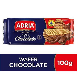 Biscoito Wafer ADRIA Sabor Chocolate - 100g
