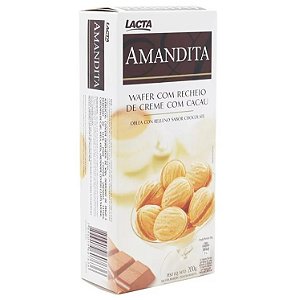 Biscoito Wafer Recheado AMANDITAS LACTA - 200g