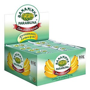 Bananinha Paraibuna SEM AÇUCAR - C/ 40uni.