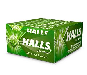 Bala HALLS Uva Verde 588g - c/ 21 un