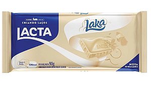 Chocolate Branco Laka Lacta Barra de 34g Muito Chocolate