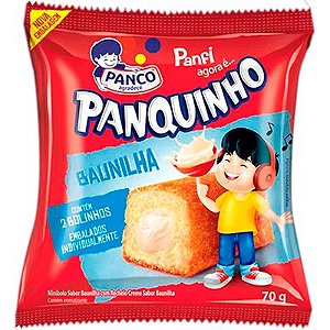 Bolo para lanche sabor baunilha PANCO PANQUINHO 1 un 70g