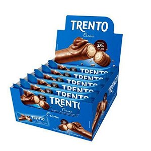 Chocolate ao leite com 38% de cacau  com recheio de creme TRENTO  - c/ 16 un