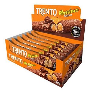 Chocolate Wafer TRENTO Massimo Paçoca 480g c/ 16 un.