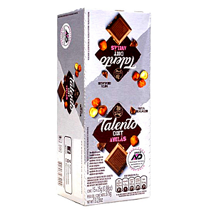 Chocolate ao leite com avelã Diet TALENTO Garoto 375g - c/ 15 un
