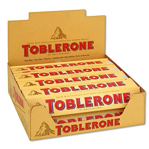 Caixa Chocolate ao leite Toblerone 100g - c/ 20 un