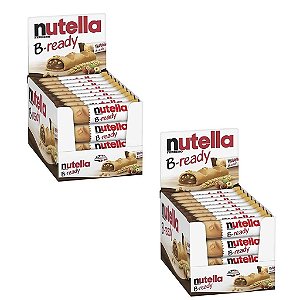 Kit 2 caixa de Chocolate Wafer NUTELLA B-READY 760g - c/ 36 un