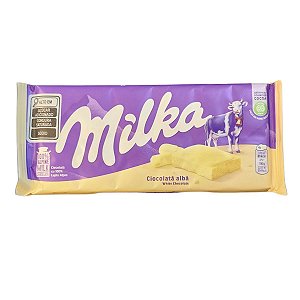 Barra de Chocolate branco MILKA  - 100g