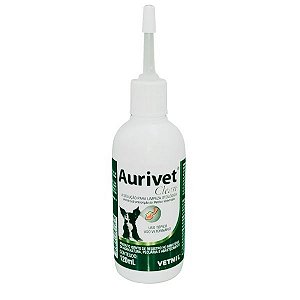 Solução Limpadora Otológica Aurivet Clean 120ml Vetnil