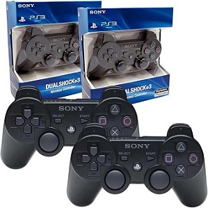 Controles Sem Fio para PS3, Preto