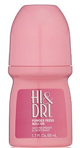 Desodorante Hi & Dri Roll-On Pó Anti-Perspirante , 50 ml( Diversos)
