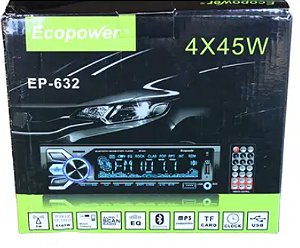 Radio Car Ecopower Ep-632 Bluetooth Usb Micro Sd Radio Fm