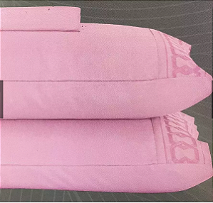 JOGO DE CAMA CASAL BORDADO 1200 FIOS 4 PEÇAS – Bouquetex ( KING SIZE/ROSA)