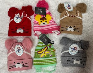Touca De Lã /Gorro Infantil Bichinhos (DIVERSOS )