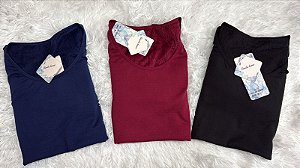 CAMISA FEMININA TÉRMICA MANGA LONGA IANE( TAM G /DIVERSAS CORES)