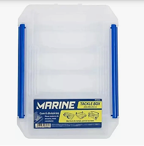 Caixa Para Isca Artificial Ms Com 6 Divisórias - Marine ( 255X195X35MM)