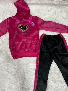 CONJUNTO MOLETOM MENINA LINDA LUNA (DIVERSAS CORES /TAM 8ANOS )