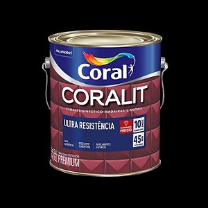 Esmalte Fosco Coralit 3,6L Preto