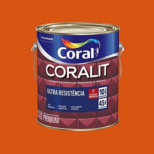 Esmalte Sintetico Brilho Coralit 3,6L Laranja