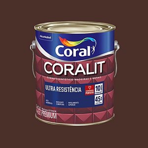 Esmalte Sintetico Brilho Coralit 3,6L Marrom