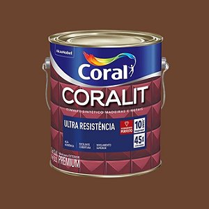 Esmalte Sintetico Brilho Coralit 3,6L Tabaco