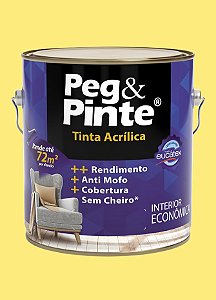 Tinta Látex Acrílico Fosco Eucatex Peg&Pinte 3.6L - Caju
