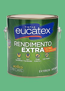 Tinta Látex Acrílico Fosco Eucatex Rende Extra 3.6L - Verde Angra